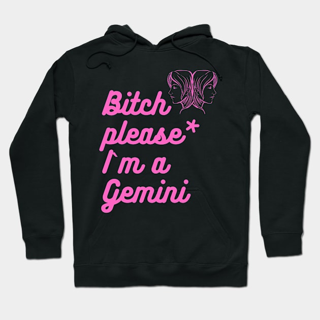 Gemini girl birthday gift - fun cool y2k for Gemini Hoodie by Zoethopia